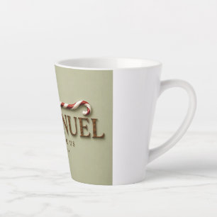 EMMANUEL   Matthew 1:23 Christmas   Soft Sage Latte Mug