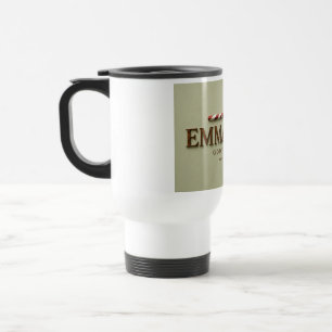 EMMANUEL   Matthew 1:23 Christmas   Soft Sage Travel Mug