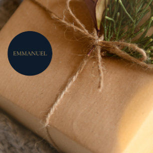 EMMANUEL Navy  Christmas Sticker #3  