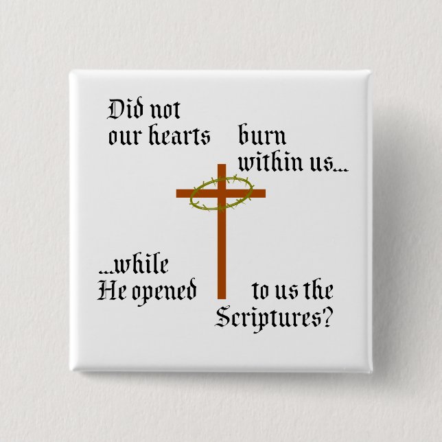 Emmaus 2 Inch Square Button (Front)