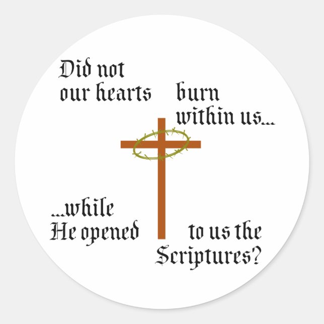 Emmaus Classic Round Sticker (Front)