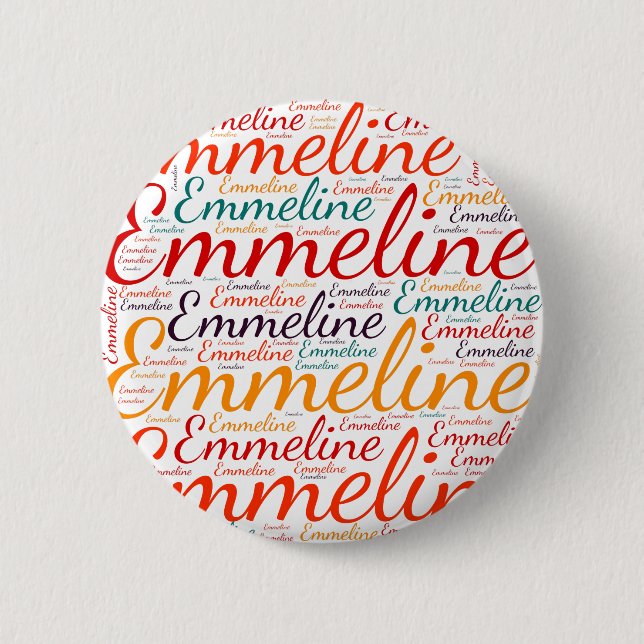 Emmeline 2 Inch Round Button (Front)