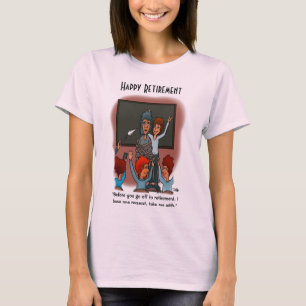 Emmenez-moi avec le T-shirt féminin rose pâle