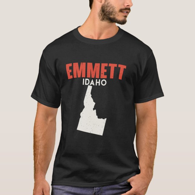 Emmett Idaho USA State America Travel Idahoan  T-Shirt (Front)