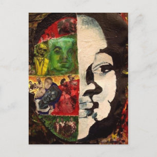 Emmett Till Abstract Collage Postcard