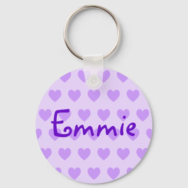 Emmie in Purple Keychain (Front)