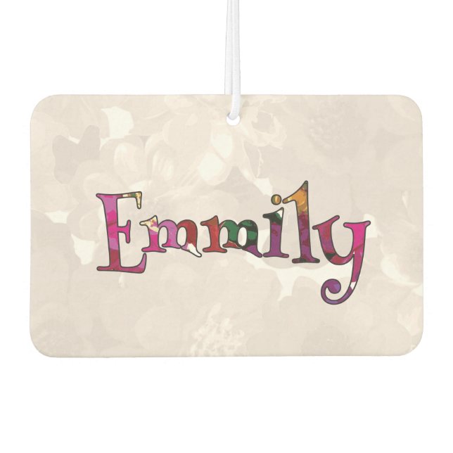 Emmily Colourful Fun Air Freshener: Cucumber-Mint Car Air Freshener (Front)