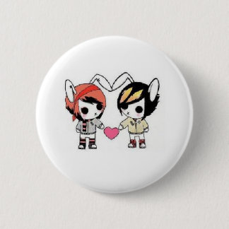 emo bunnies 2 inch round button