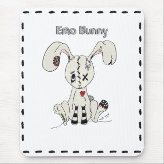 Emo Bunny Mouse Pad