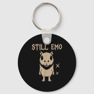Emo Capybara Goth Punk Still Emo Keychain