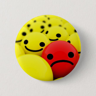 Emo Face 2 Inch Round Button