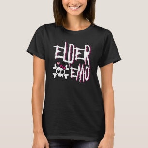 Emo Forever Pink Skull 2000s Kid Punk an Elder Emo T-Shirt