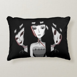 Emo Girls Accent Pillow