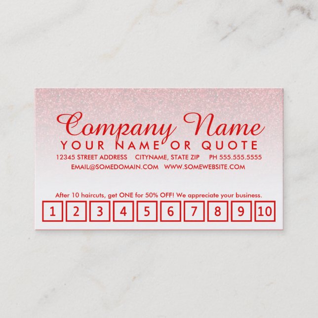 emo glitter loyalty program (Front)