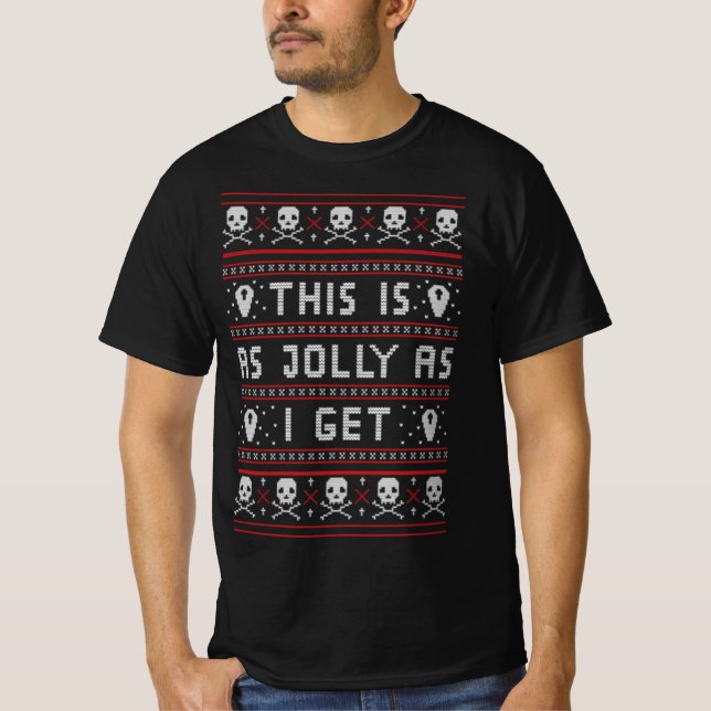 Emo goth ugly christmas sweater (Front)