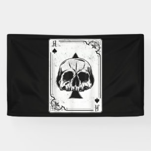 Emo Gothic And Punk Ace of Spades Poker Game Banner