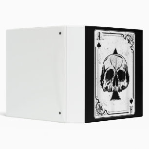 Emo Gothic And Punk Ace of Spades Poker Game Binder
