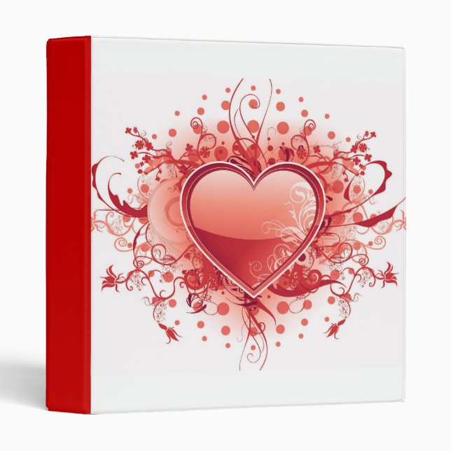 Emo Heart Design Binder (Front/Spine)