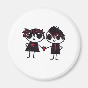 Emo in love magnet