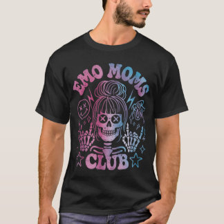 Emo Moms Club Skeleton Gothic Punk Rock T-Shirt