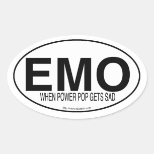 EMO OVAL STICKER