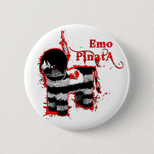 emo pinata 2 inch round button