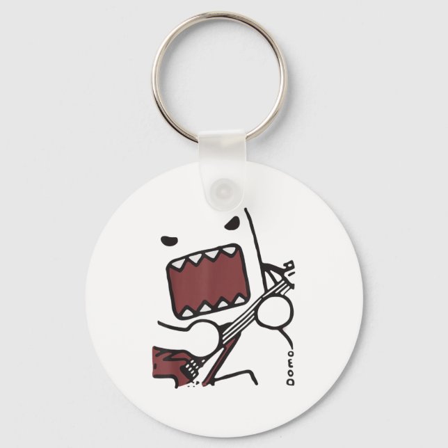 Emo Scence Guitar Domo Y2k Japanese  Keychain (Front)