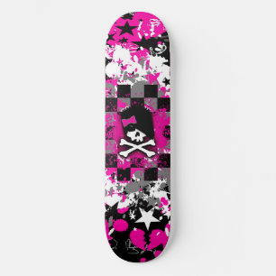 Emo Scene Girl Skateboard