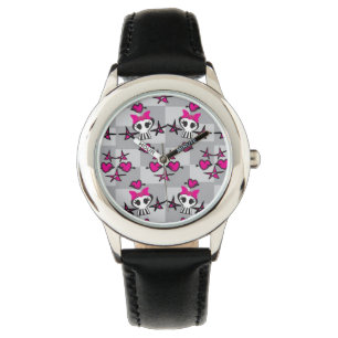 Emo Skulls Pattern Watch