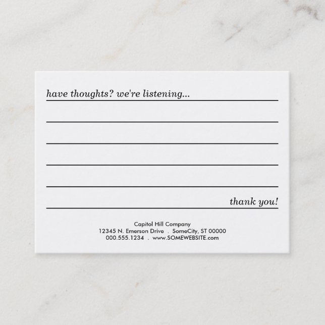 emo style comment card (Front)