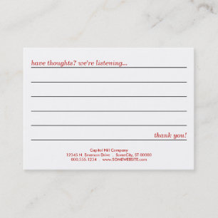 emo style comment card