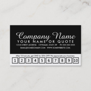 emo style loyalty program card