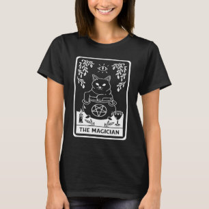 Emo Unholy Occult Goth Cat Tarot Card Dark Magic T-Shirt