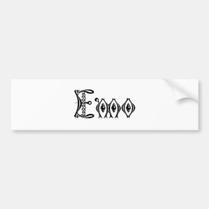 Emo Victorian Punk Script Bumper Sticker