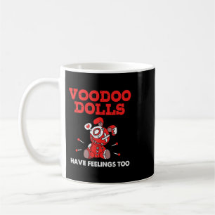 Emo Voodoo Dolls Have Feelings Too Halloween Gothi Coffee Mug