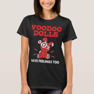 Emo Voodoo Dolls Have Feelings Too Halloween Gothi T-Shirt