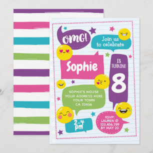 Emoij Birthday Invitation