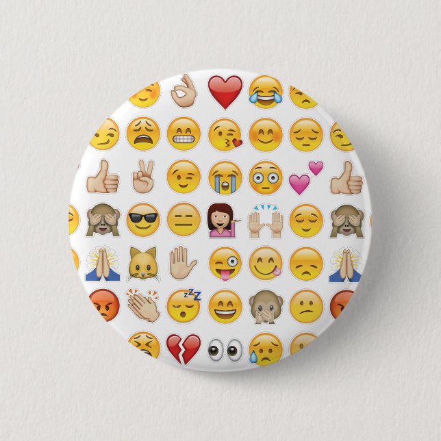 emoji 2 inch round button (Front)