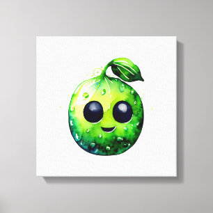Emoji à la menthe à main - Impression en toile éti