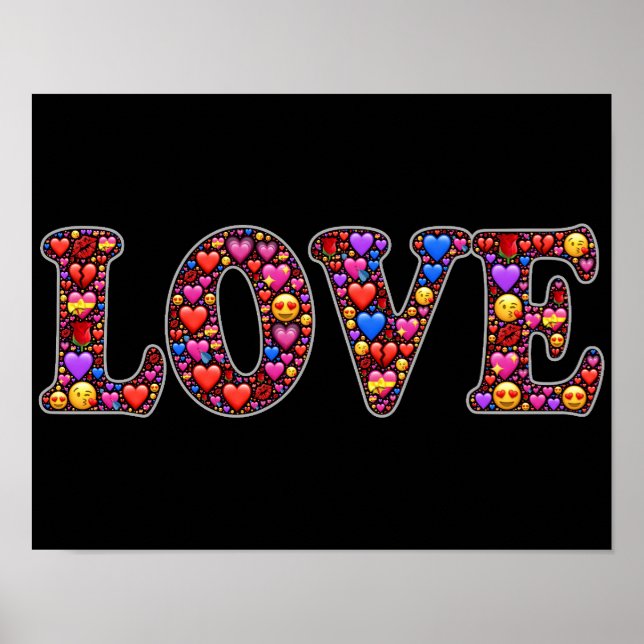 Emoji affiche d'amour (Devant)