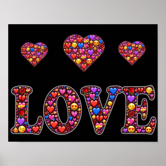 Emoji affiche d'amour (Devant)