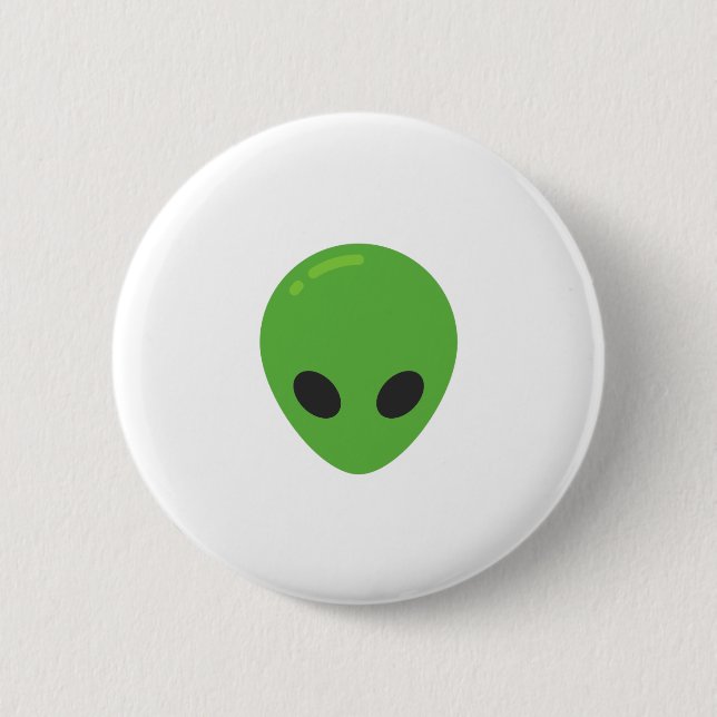 emoji aliens 2 inch round button (Front)