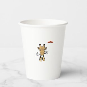 emoji animals giraffe thumb up  paper cups