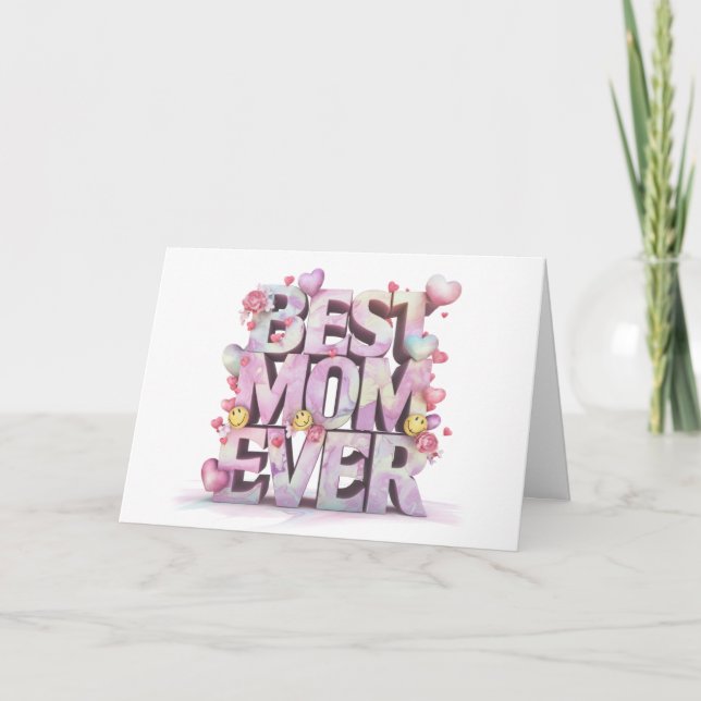 *~* Emoji AP72 Photo Carte Whimsical Mother's Day  (Devant)