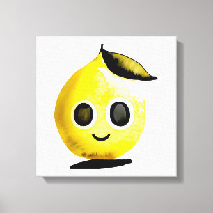 Emoji Au Citron Dessiné À La Main - Impression En 