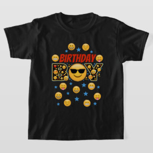 Emoji Birthday Boy smile face T-Shirt