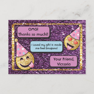 Emoji Birthday cell phone texting thank you