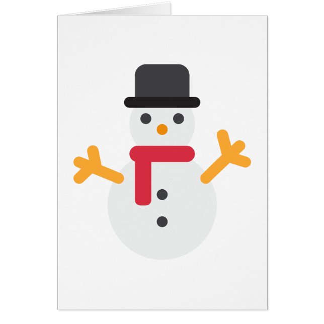 emoji bonhomme de neige (Devant)