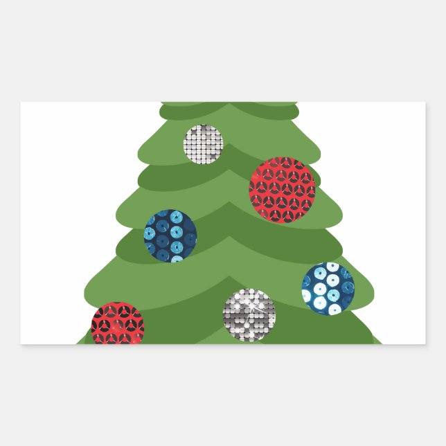 emoji christmas tree sticker (Front)