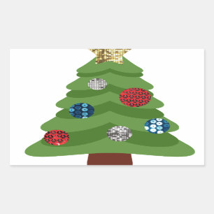 emoji christmas tree sticker